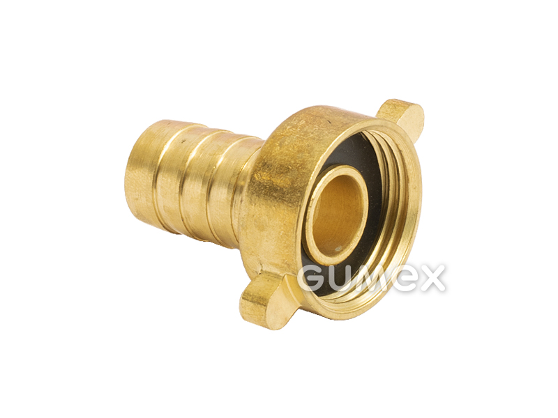 Hadicový násadec s převlečnou maticí, 10mm, vnitřní závit G 1/2", 10bar, -10°C/+90°C, mosaz